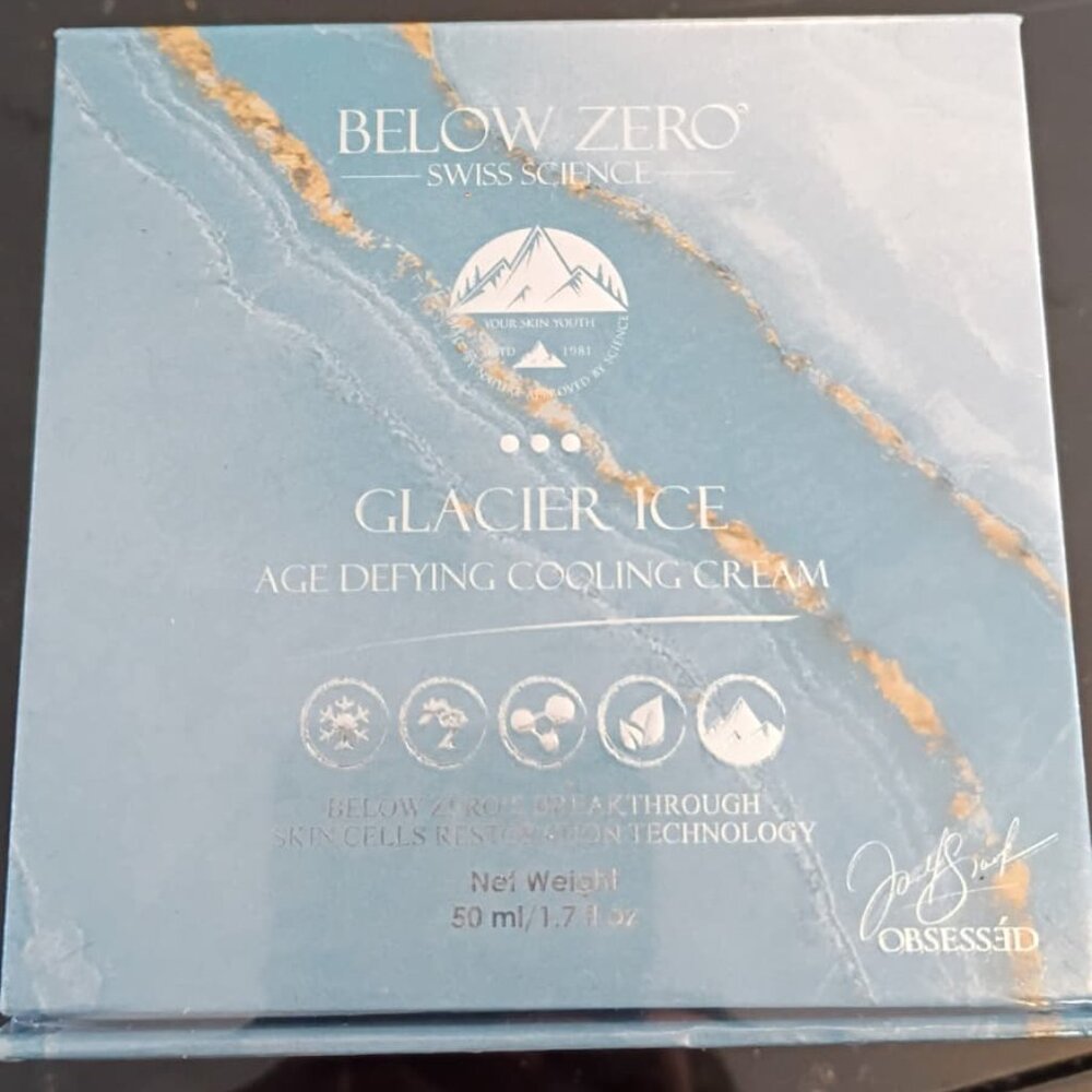 BELOW ZERO GLACIER ICE AGE DEFYING COOLING CREAM 1.7 FL OZ / 50 ML - BRAND NEW